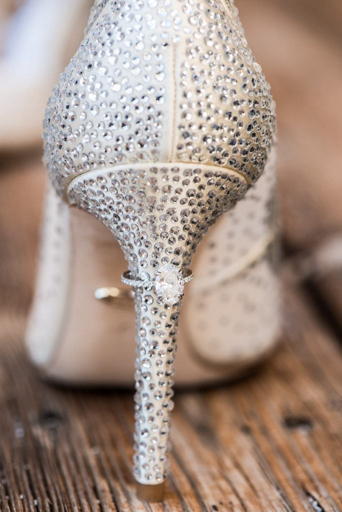 wedding ring and shoe