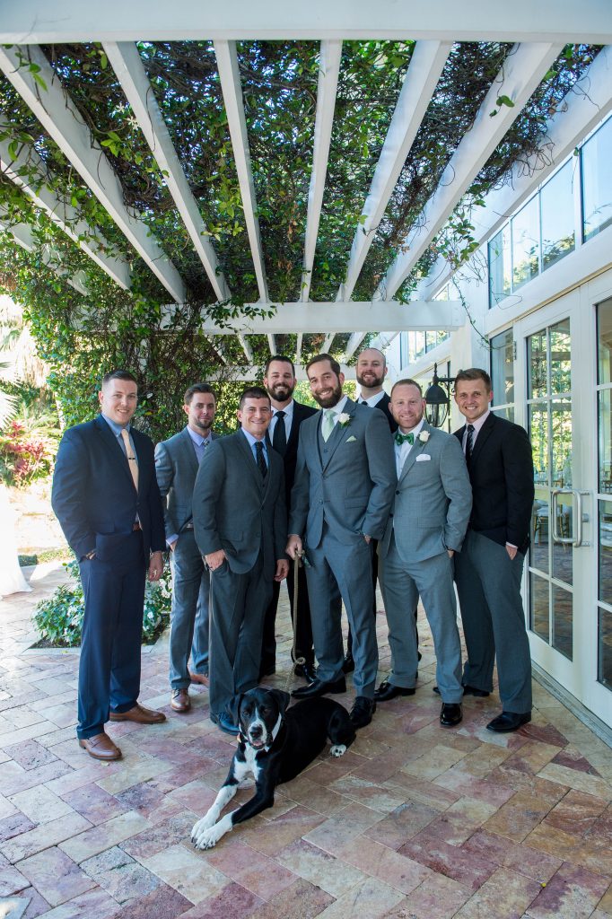 groom with groomsmen